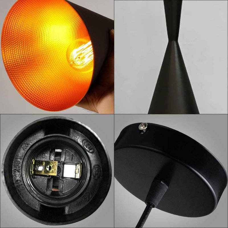 Shamonte 1 - Light Black Cone Pendant