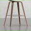 Ensemble de 2 tabourets à hauteur de comptoir Mid-Century Modern Bentwood pour cuisine / bar, similicuir crème | Crème | Similicuir-643426836-643426842