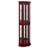 21.5" W Lighted Corner Curio Cabinet-736066421