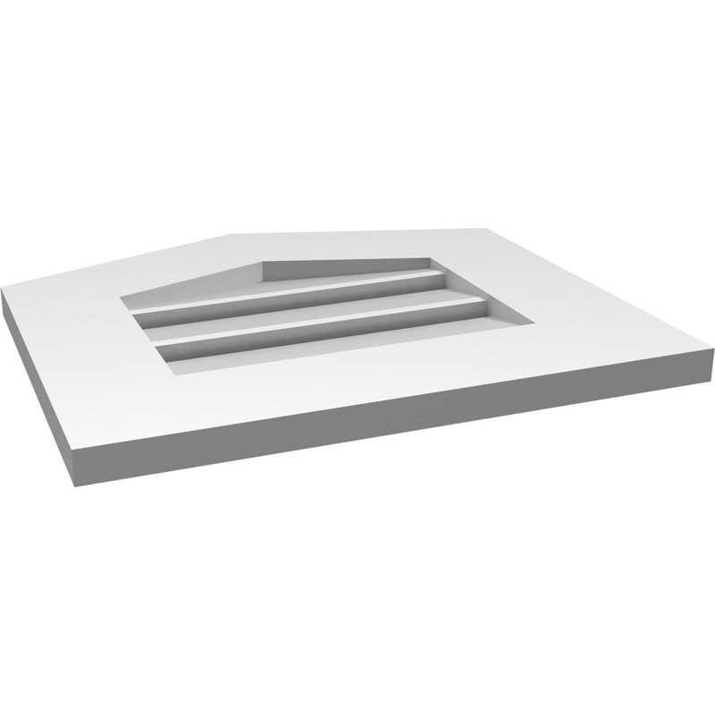 Ventilé à pignon en uréthane fonctionnel à hauteur de crête fonctionnelle 4/12, brun clair apprêté, 4/12