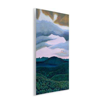 Art mural sur bois, "Forêt de montagne d'en haut" par Sara Everett