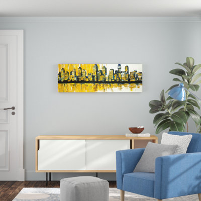 Glendale Heights " Yellow and White City " Acrylic Print