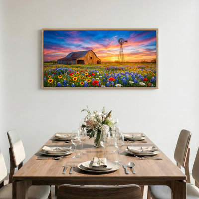 «Farm Landscape», ensemble de reproductions d'art sur toile encadrées de 1 48 po x 24 po