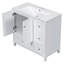 Ensemble de meuble-lavabo simple 18 po avec plateau Mirtila-166383280