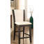 Tabourets contemporains à hauteur de comptoir 2 pièces, gris et blanc, sièges modernes de style attrayant,