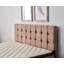 Surmatelas orthopédique ultra ferme, 71 po x 79 po | Tissu 100% coton tricoté, système multi-ressorts, fibre de silicone, mousse matelassée douce, mousse de soutien des bords | Motif géométrique, assemblé, blanc et brun-1246298468