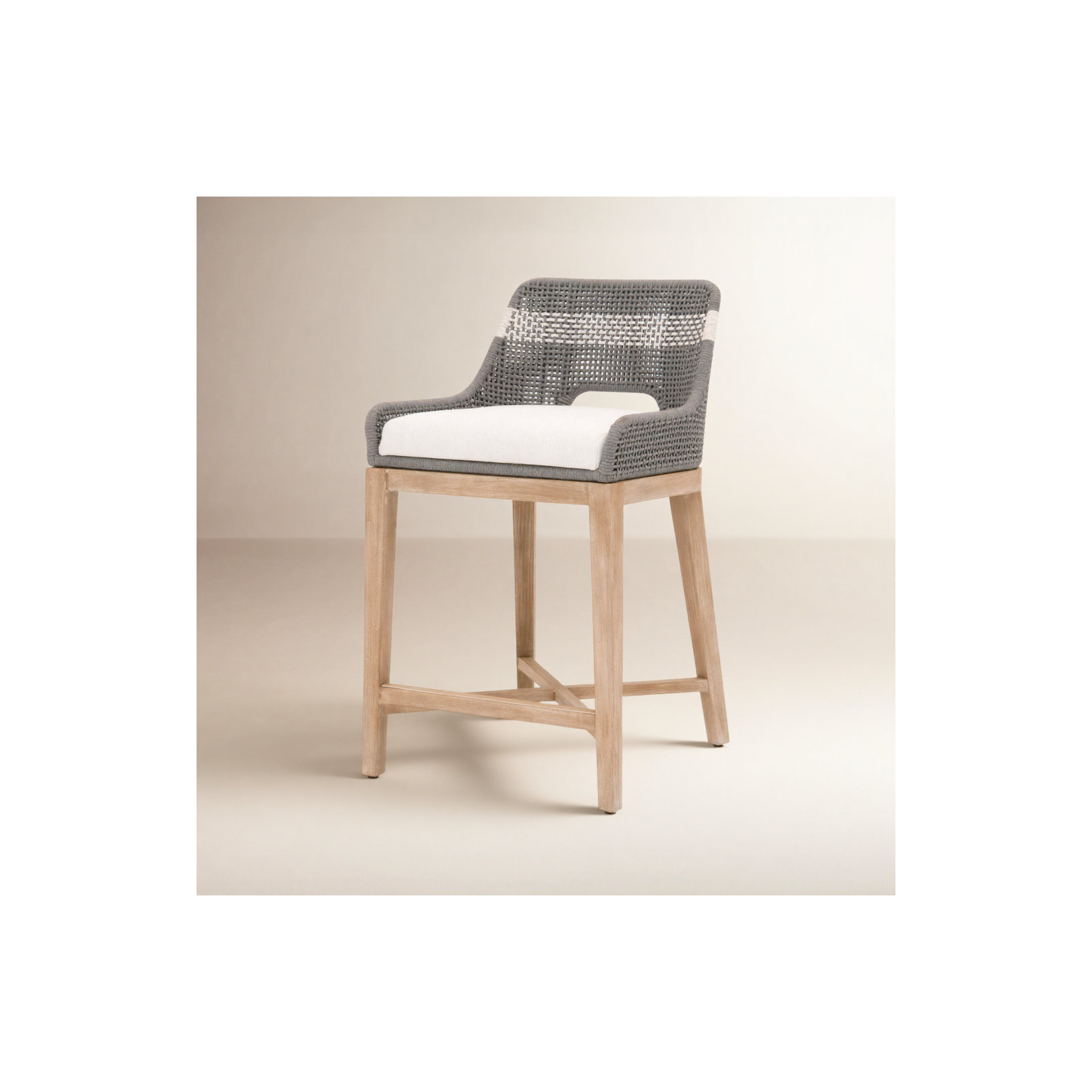 Bowker Bar & Counter Stool, Counter Stool (26" Seat Height), Dove Gray / White Speckle