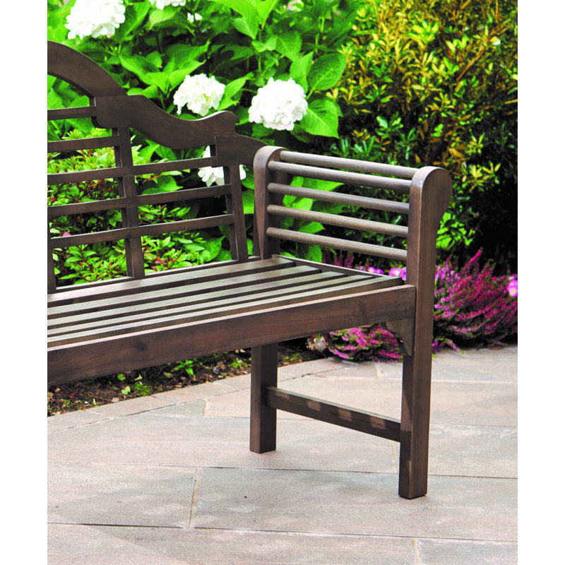 Rosenfeld Traditional Wooden 2 Seater Bench, Grey