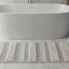 Tapis de bain en coton tissé à la main