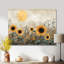 Hiver, tournesols, champs, campagne, impression sur métal-116700520