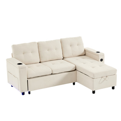 3 Seater Fabric Sofa Bed