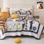 Ensemble de courtepointe 3 pièces Halloween Patchwork-116861066-116861064