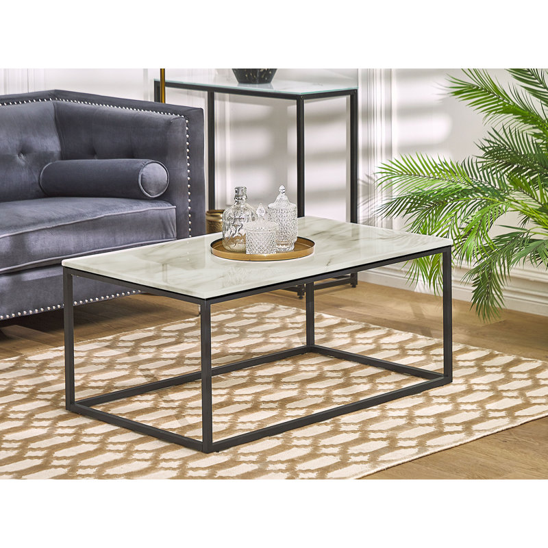 Aegeus Four Leg Coffee Table, Black