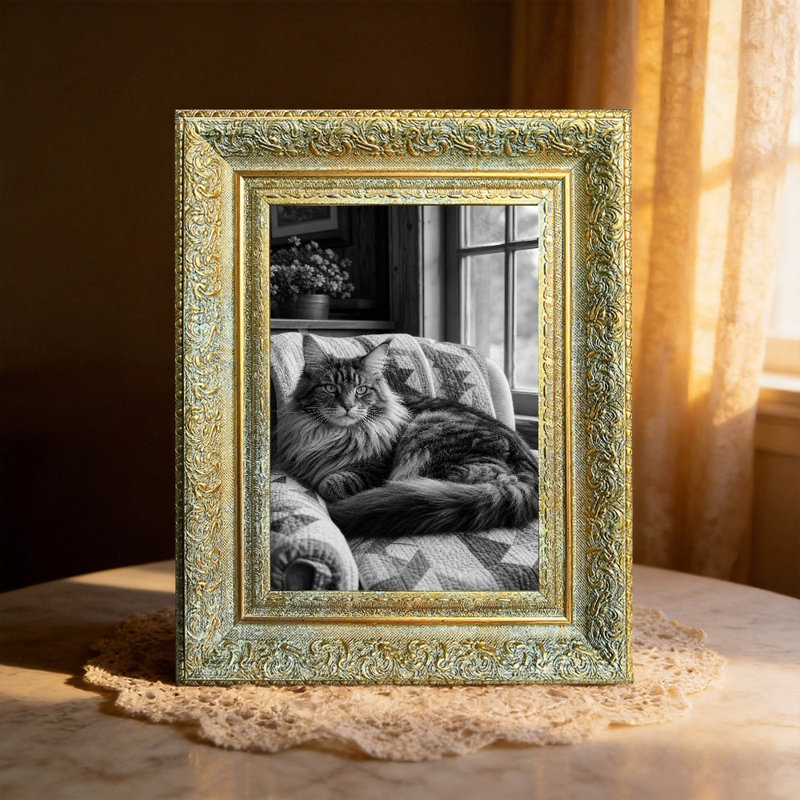 Cadre photo 8 "x 10" doré antique pour famille 1pc, Antique Gold, 1, 8" W x 10" H