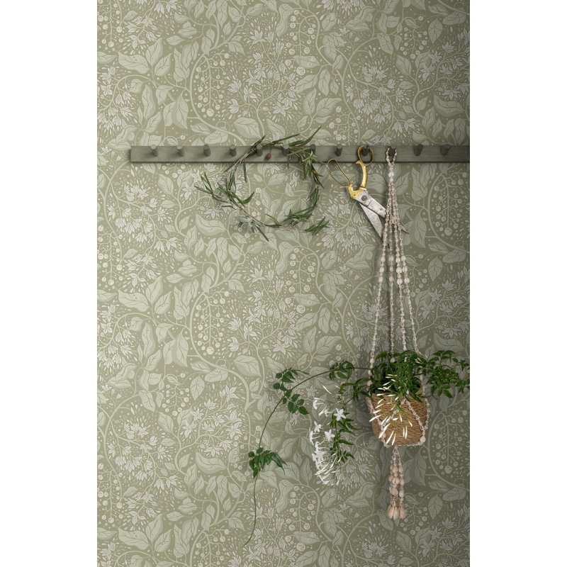 Fagring Matte Wallpaper Roll, Green