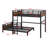 Metal Separable Bunk Beds With Raised Security Fence-157282121