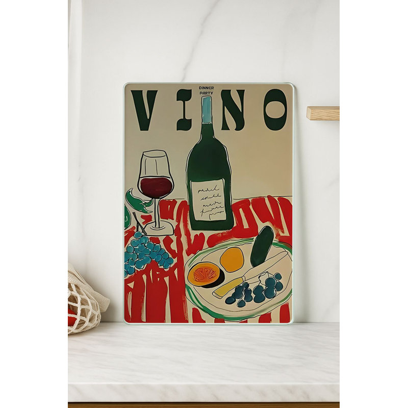 Premium Tempered Glass Cutting Board, 11.8 x 15.7 inches | 100% Antibacterial, Easy Clean Design with Non-Slip Silicone Feet | Ideal for Safe Food Preparation in Kitchen, Stylish & Functional