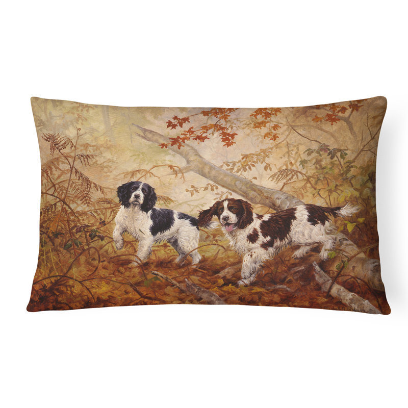  Coussin décoratif intérieur / extérieur Springer Spaniels par Elizabeth Halstead