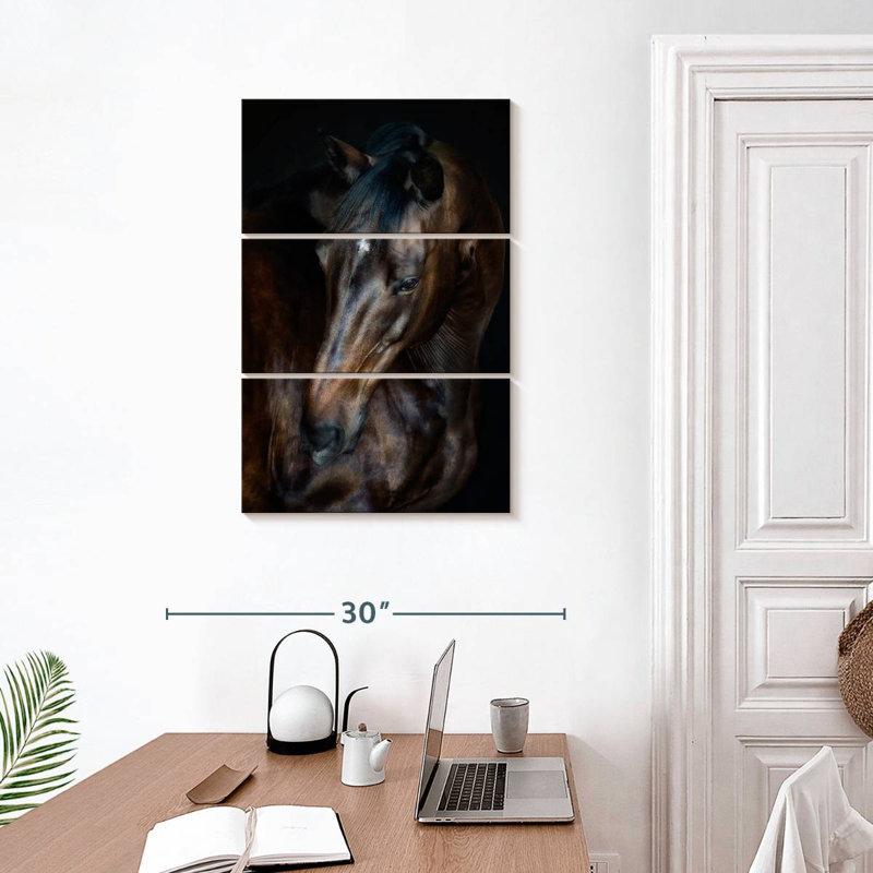 Brampt Sunlit Horses I, 32" H x 20" W
