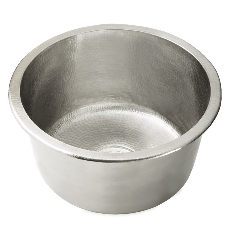 Redondo Grande 18" L x 18" W Kitchen Sink, Brushed Nickel