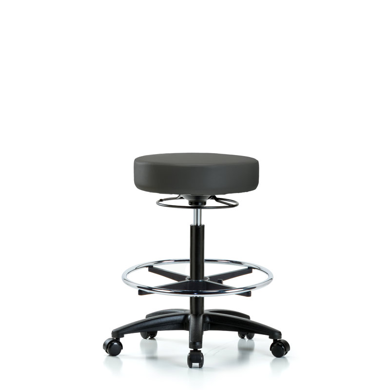 Tabouret de laboratoire Audet, Roulettes, Anthracite