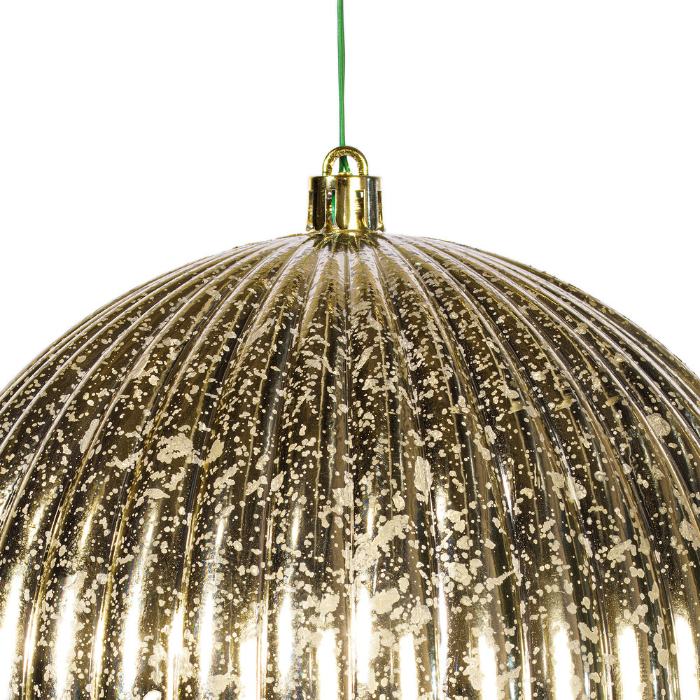 6'' Solid Ball Ornament, Beige