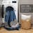 Boulder Stripe Blue Pieced Microsuede Cozy 2-Piece Twin/Twin XL Comforter Set-102217718-102217719