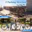 Support à vélo double face autoportant en métal, solution de rangement de vélos de qualité commerciale pour garage, rue, magasin et école