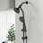 Drillfree Stainless Steel Slide Bar Combo Rain Showerhead 7Setting Hand, Dual Shower Head Spa System-124944773