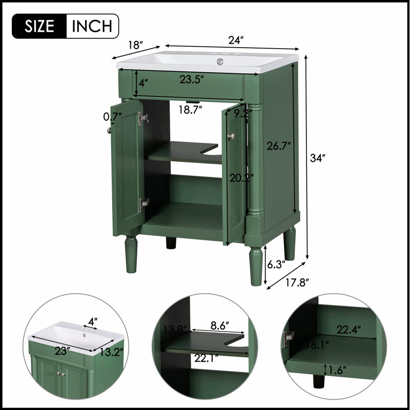 Meuble-lavabo moderne à 2 niveaux avec lavabo supérieur, armoire de rangement durable pour une organisation efficace et un design élégant