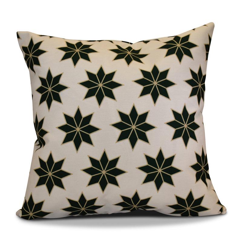 Coussin d'extérieur carré, 16 po x 16 po, Vert foncé
