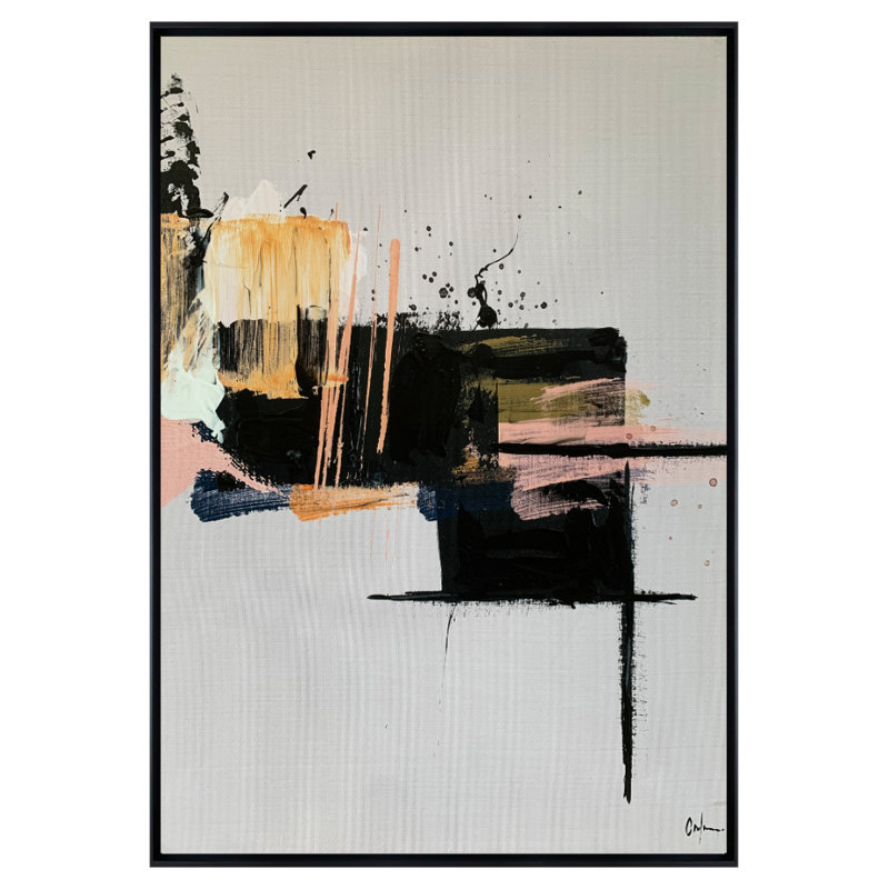 Formelle Cortile 1 Canvas Print Artwork, 180cm H x 94cm W, Black