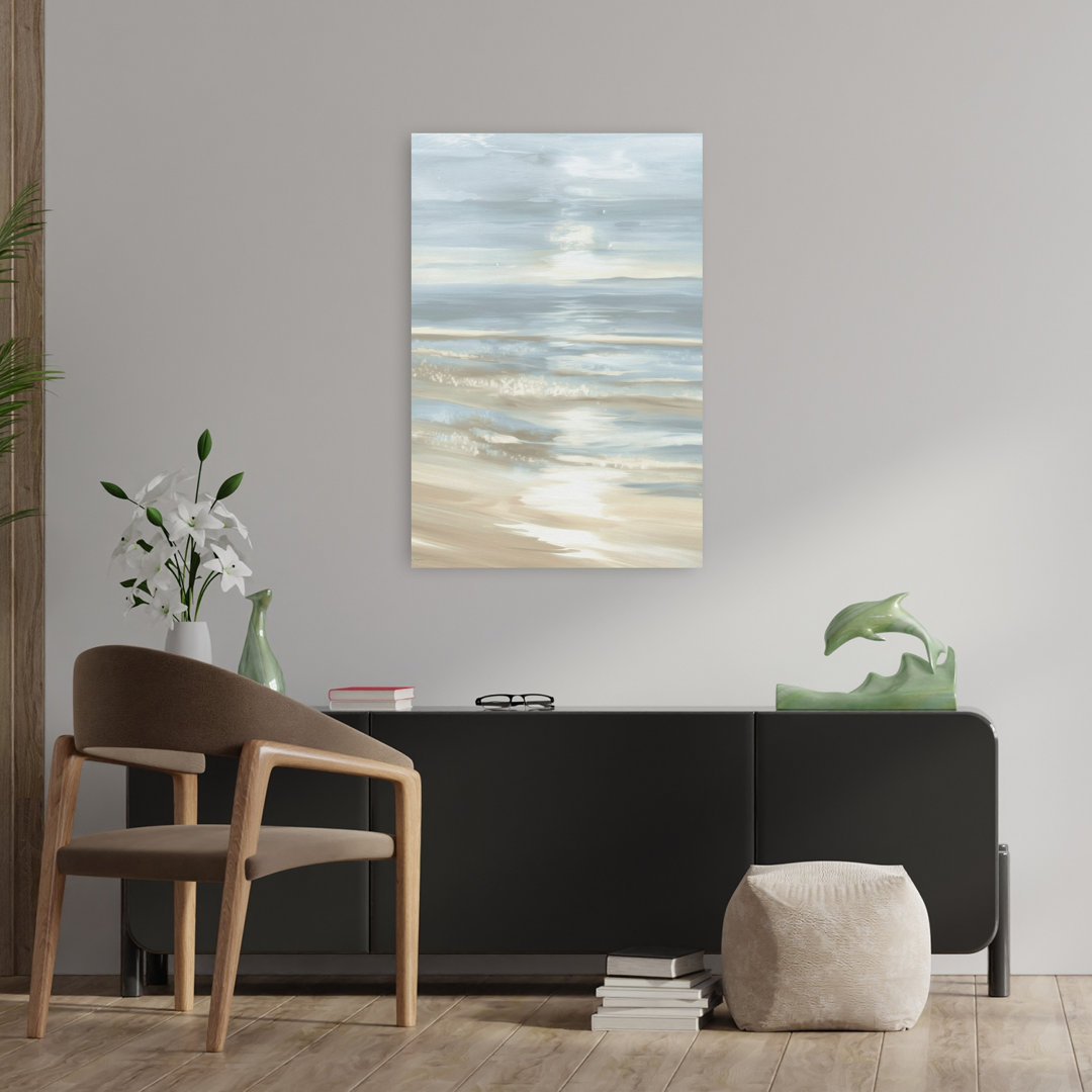 Quiet Shore Peaceful Tranquil Abstract Coastal Wall Art Print