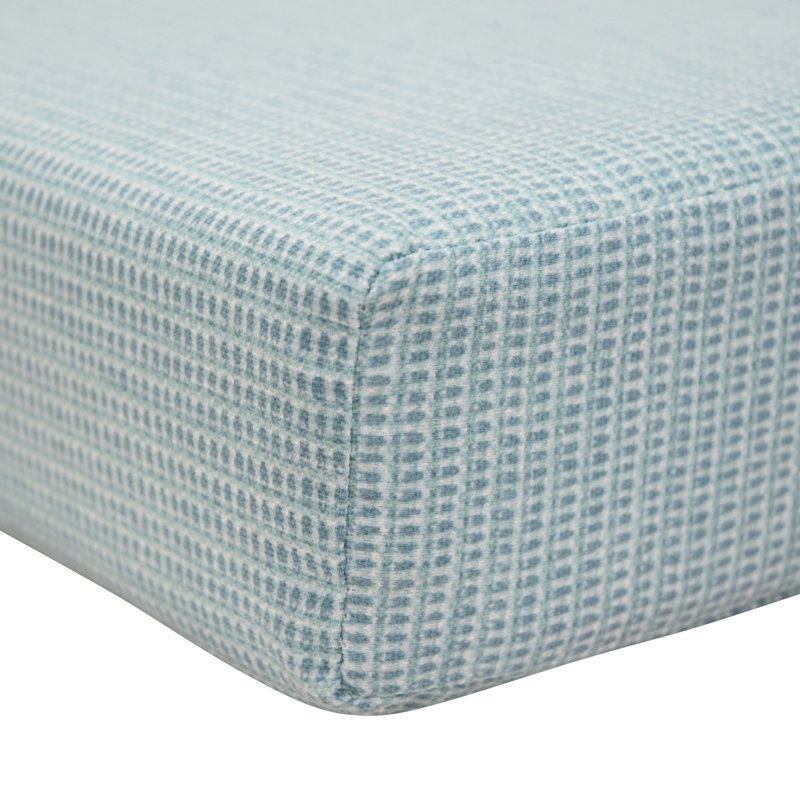 Outdoor 3'' Bench Seat Cushion, Cosette Mediterranean