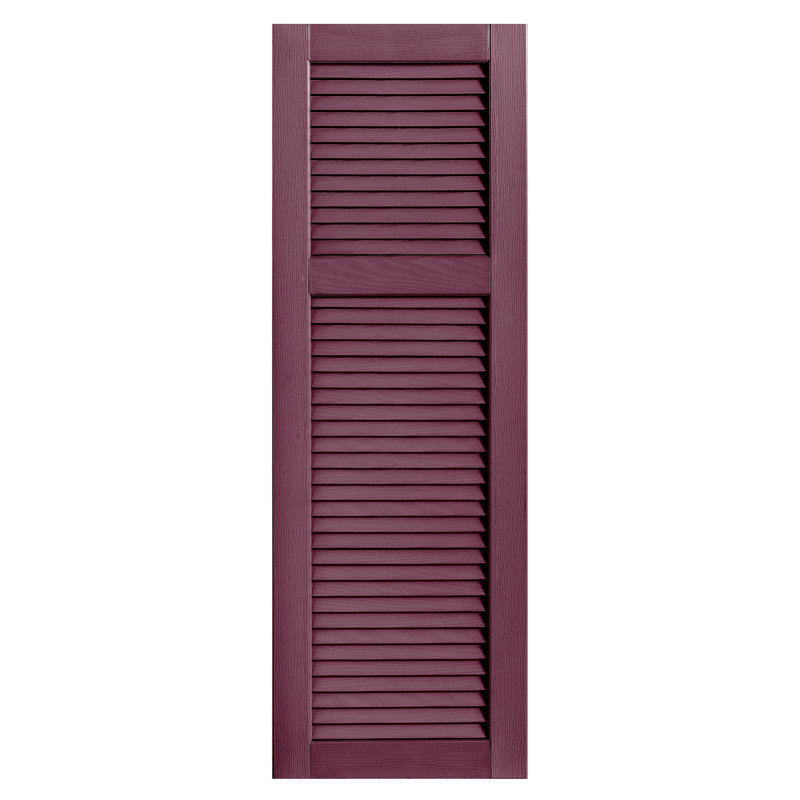 Paire de volets à persienne droite, Bordeaux, 16 po, 66 po