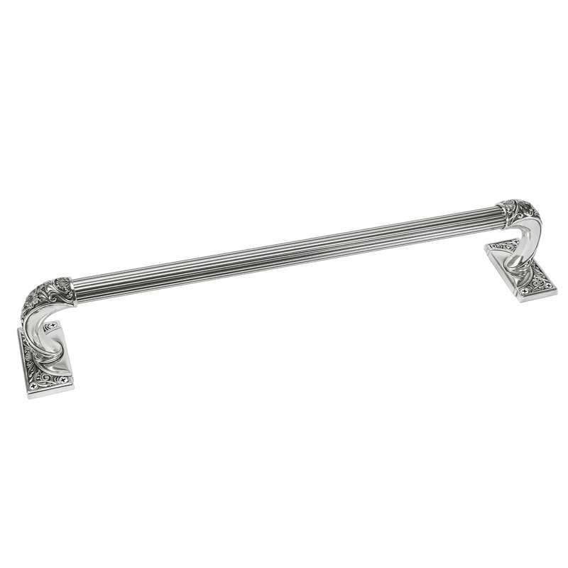 GEORGETOWN 30" TOWEL BAR; BURNISHED SILVER FINISH, Silver, 3.63" H x 20" W x 3.38" D