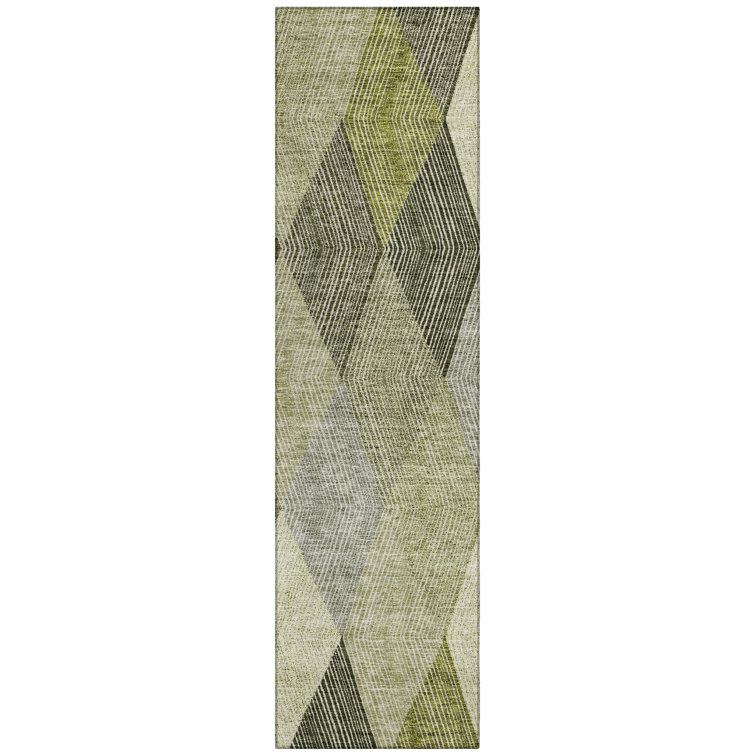 Aquaisha Washable Geometric Indoor / Outdoor Rug