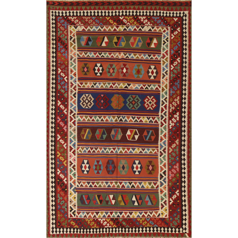 Tapis kilim à teinture végétale 5 x 9