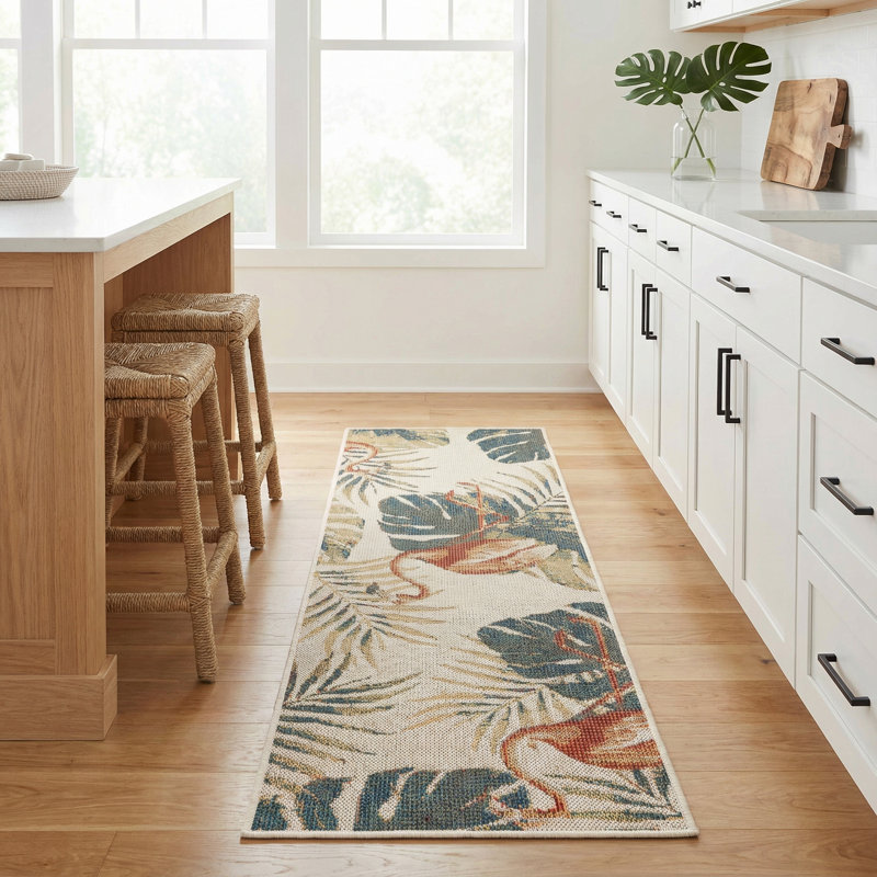 Sherwin Floral Indoor / Outdoor Rug, Runner 2' x 5'11"
