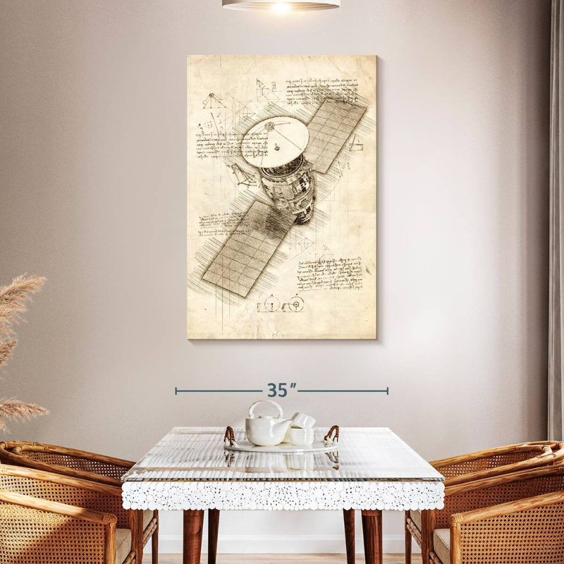 Oberle Satellite Blueprint, 48" H x 32" W