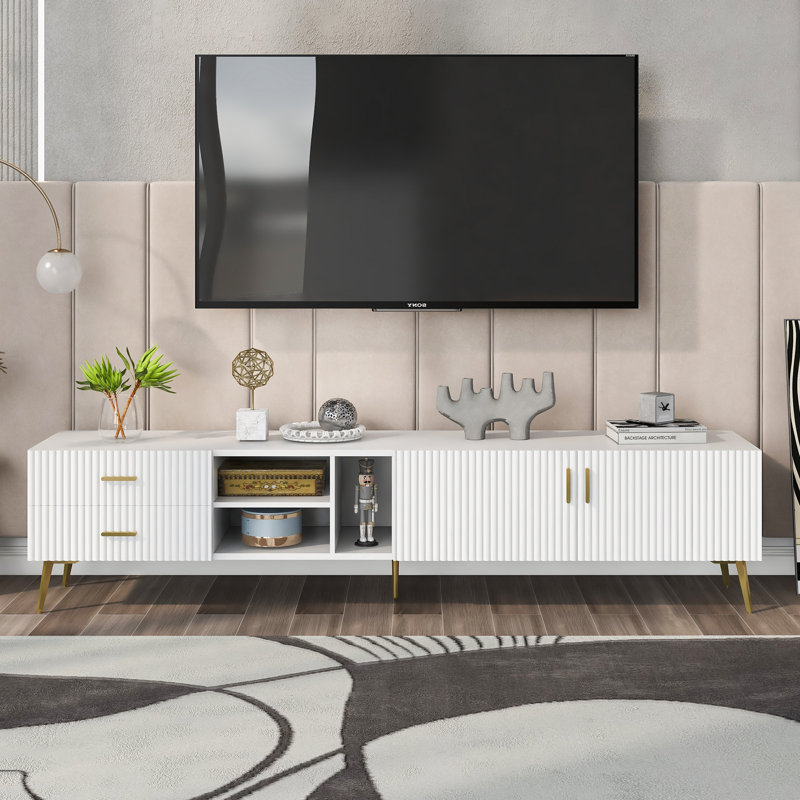 White Tv Stand For 75-inch Televisions