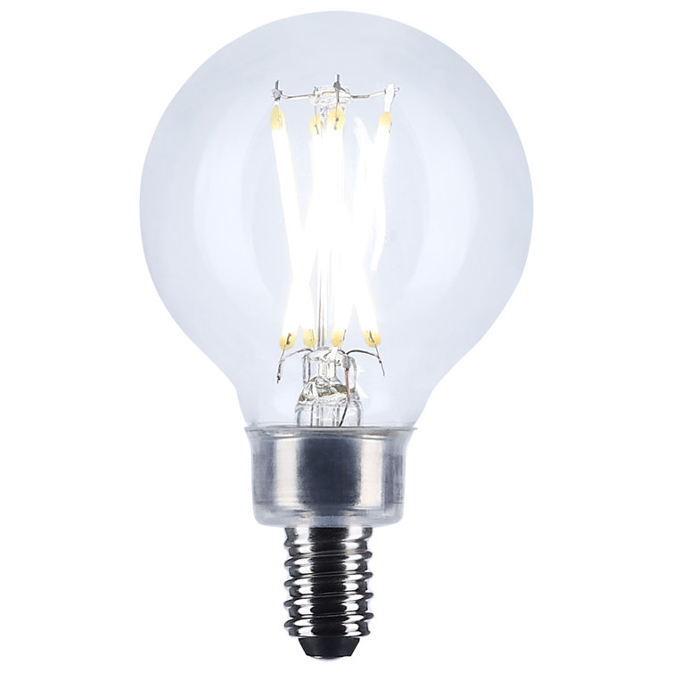 G16.5 LED Candelabra Base Clear  CCT 120 Volt