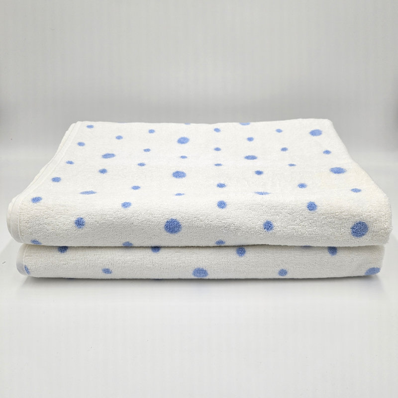 Whimsical Dots Bath Sheets, Pink