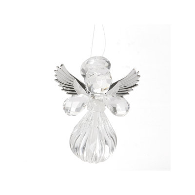 Figurine suspendue fée en acrylique