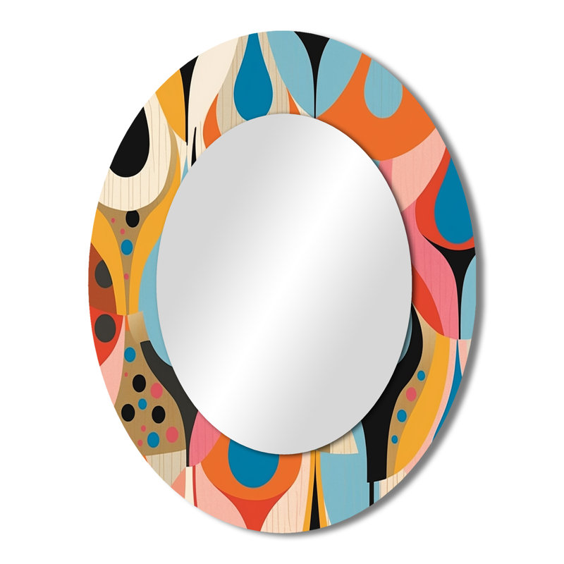 Miroir mural rétro rétro X13, 43 po x 33 po