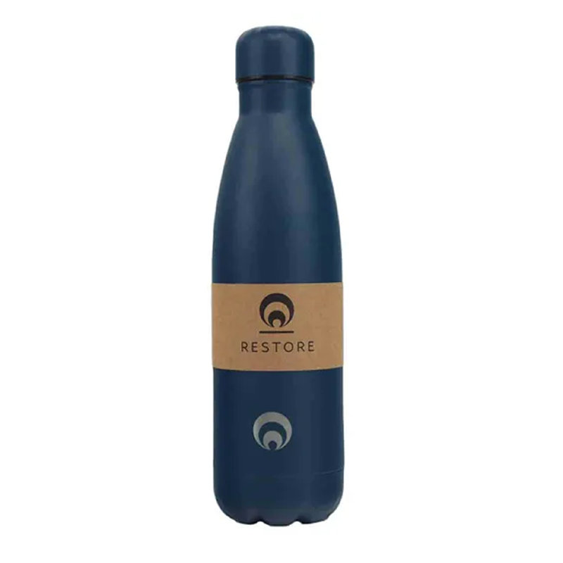 Restore 500ml Double Wall Insulated Stainless Steel Water Bottle, Blue