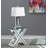 Bonnie X-base Rectangle Glass Top End Table