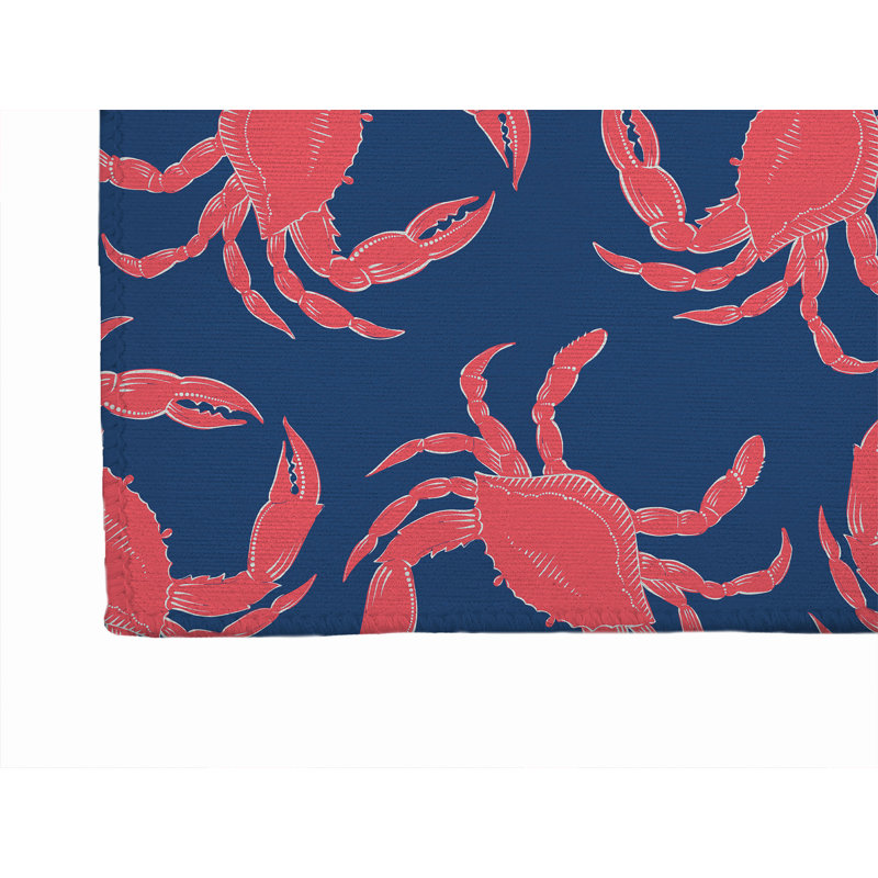 Paillasson Crabby, Marine, L 60 po x L 84 po