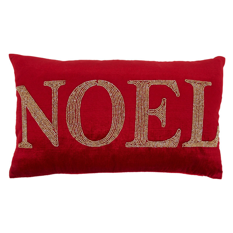 Beaded Christmas Collection Pillow Cover