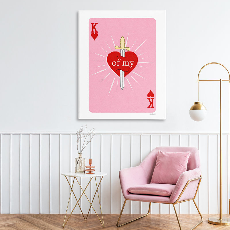 «King of My Heart Sword Canvas», conception par Amanda Greenwood, 30" H x 24" W